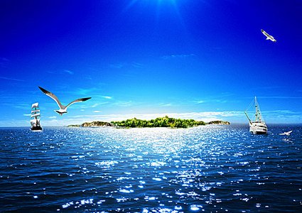大海,  海鸥和船旗 相关搜索 大海海鸥动态图 蓝天白云大海海鸥