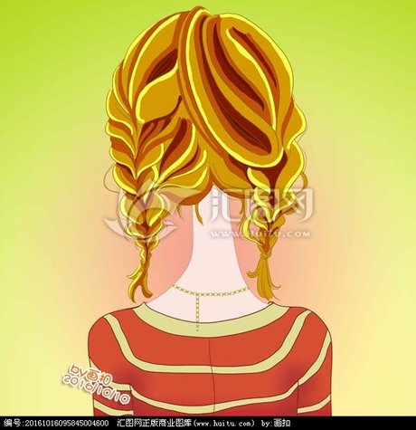 qq头像手绘女生背影_360图片