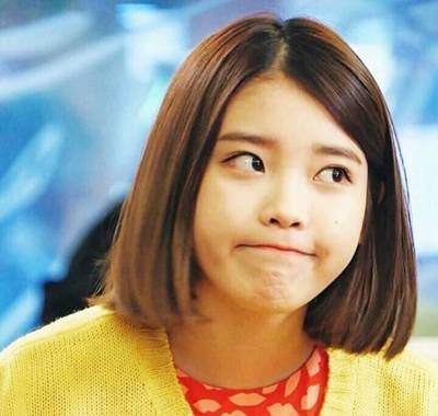 iu 表情包 短发