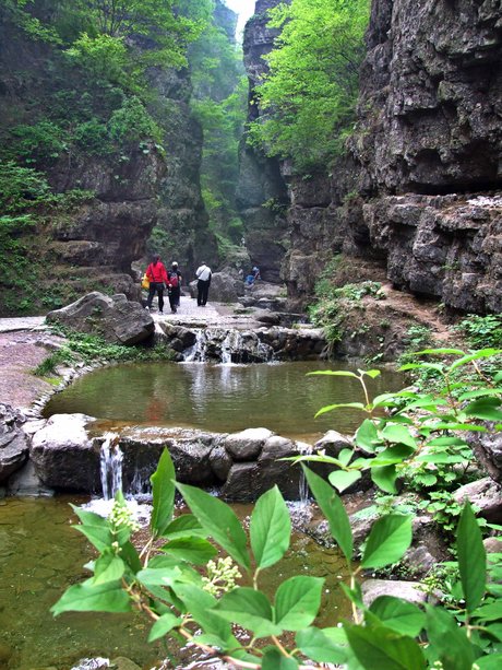 百里峡地质公园 四川省宣汉百里峡 百里峡农家院 百里峡风景回手观音