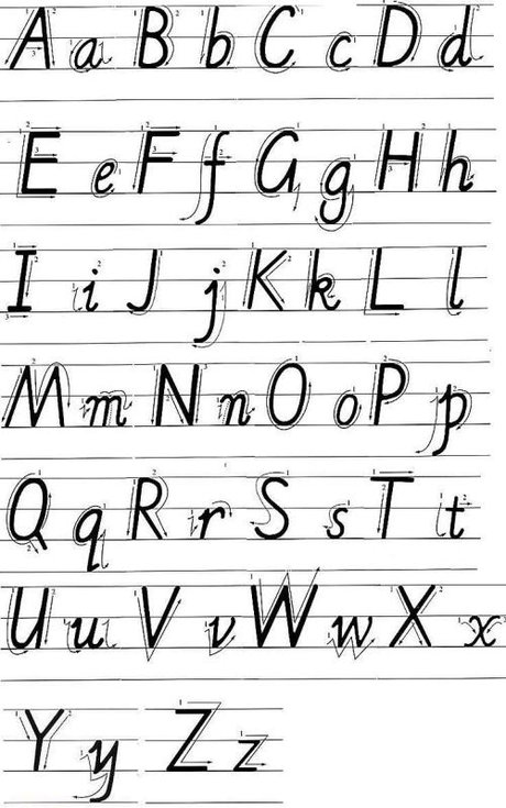 二十六个英语字母大小写字母