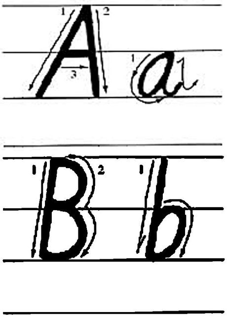 26个英文字母(大小写,有格子,两个一页,可直接打印)