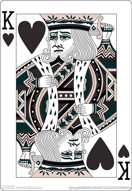 扑克牌红桃k 字母k 黑桃k设计图__广告设计