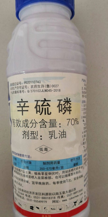 辛硫磷批发] 绿霸70% 辛硫磷乳油韭菜韭蛆