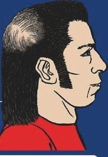 地中海发型动漫头像
