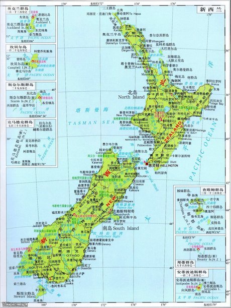 新西兰 澳大利亚新西兰地图 新西兰公园 新西兰地图位置 新西兰海