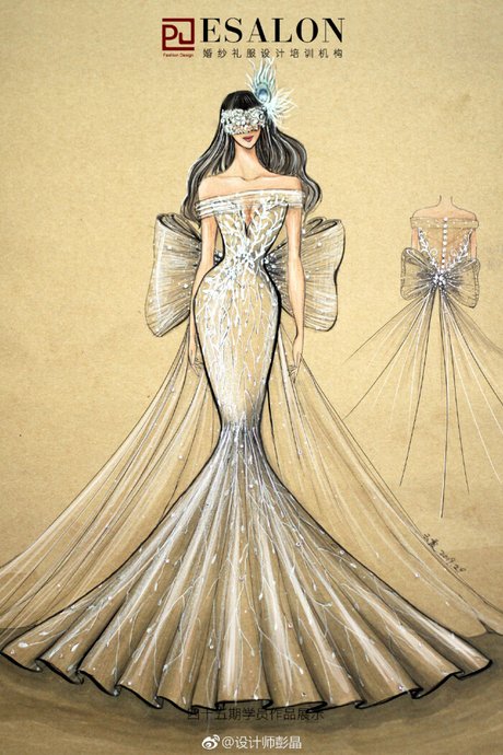 pjesalon婚纱礼服设计手绘课
