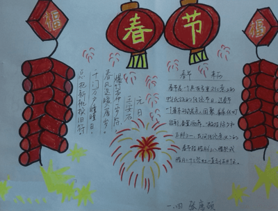 中国传统节日之春节的手抄报(7)