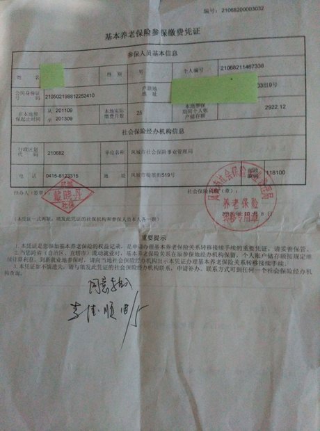 社会保险缴费凭证 基本养老保险参保缴费凭证 社保查询 社保缴费凭 