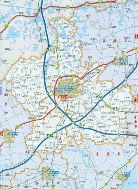 浙江省嘉兴市地图