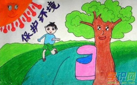 幼儿园保护环境绘画 幼儿园环保宣传海报 地球小卫士主题画 儿童生态