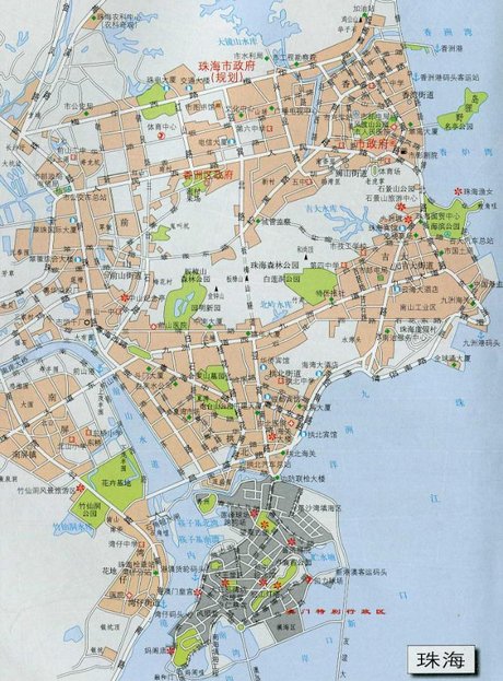 珠海市区地图全图高清版简介