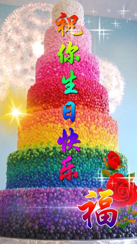 常见女生和男生手机壁纸:祝你生日快乐主题,也可定制全名加相片