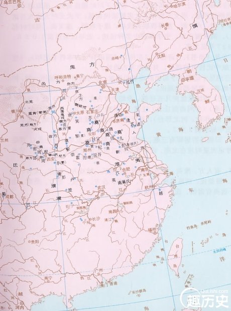 商朝地图——中国古代商朝地图