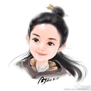 赵丽颖现代漫画     _ 赵丽颖漫画     _ 赵丽颖