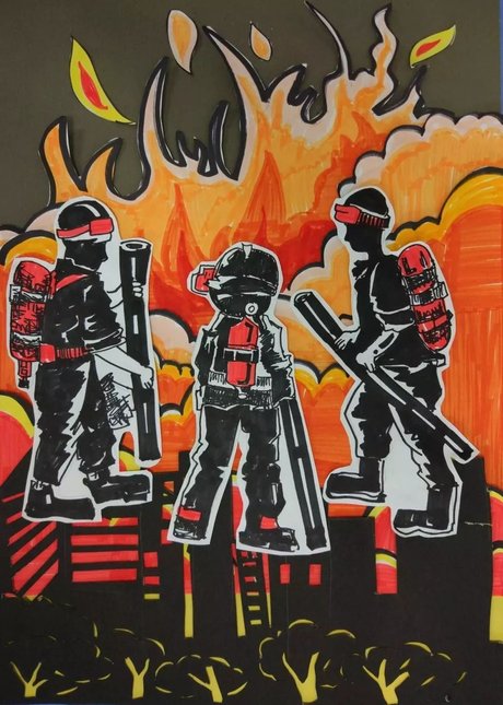 小 朋友们注意!松山湖第二届消防主题绘画手工