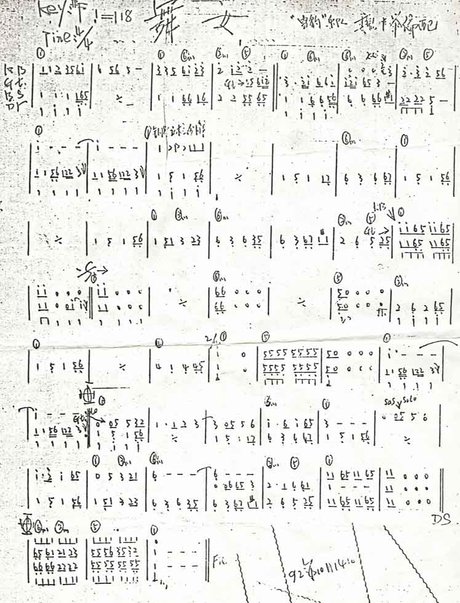 舞女泪简谱_360图片