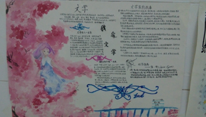 我爱文学手抄报图片(3)