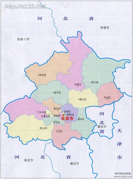 北京地图高清版_360图片