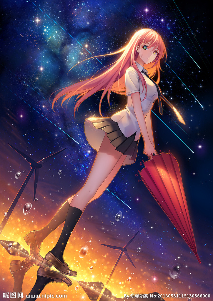 星空少女设计图__动漫人物_动漫动画_设计图