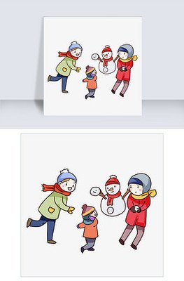下雪卡通图 360图片