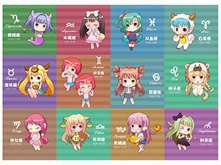 漫画人物12星座女 360图片