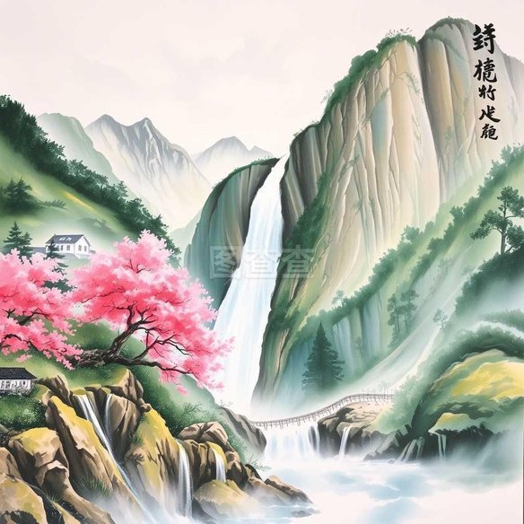 清王翬倣王蒙夏日山居圖軸- 故宮