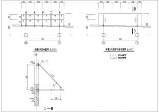 玻璃雨棚钢结构施工图