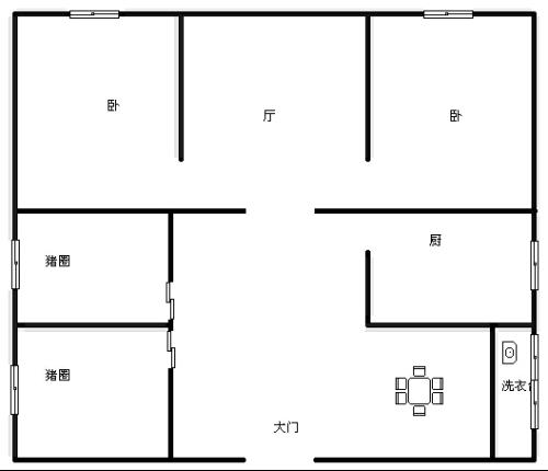 农村一层房屋设计图
