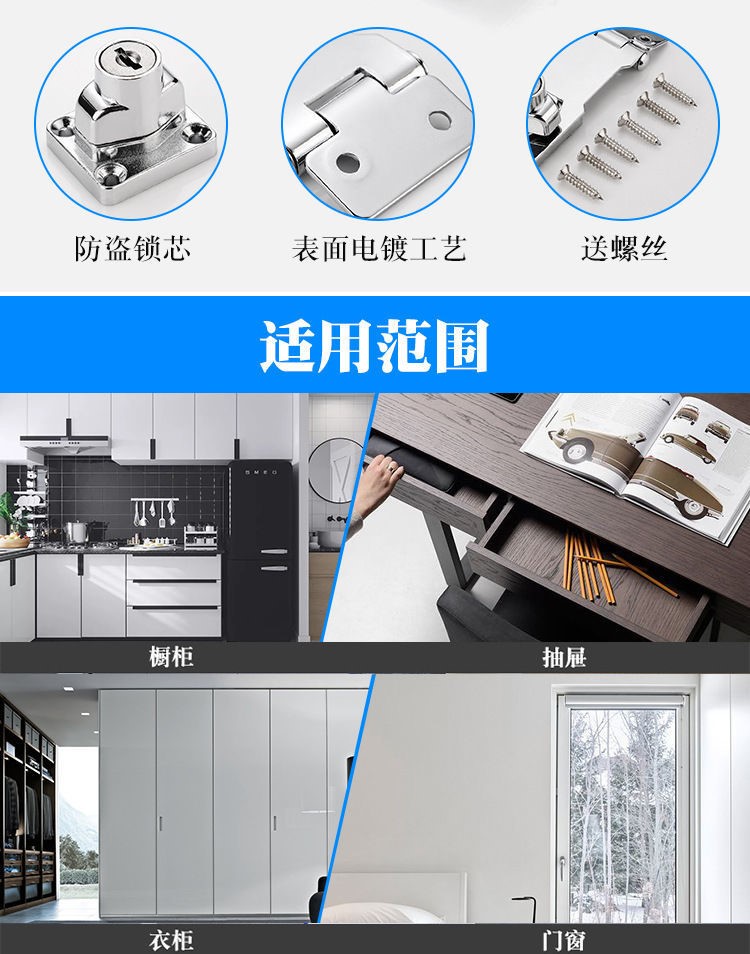 做橱柜门要用几种扣