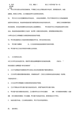 美容院合作合同范本