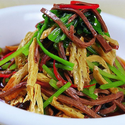 腐竹午餐肉鸡蛋香菇