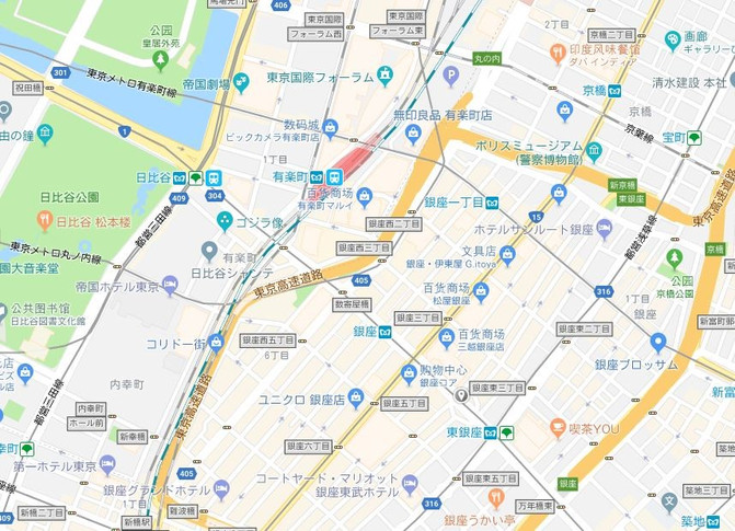 东京中央区有哪些地名
