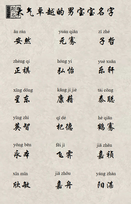 很有寓意的名字