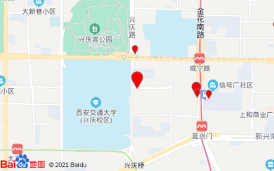 西安兴庆公园地图