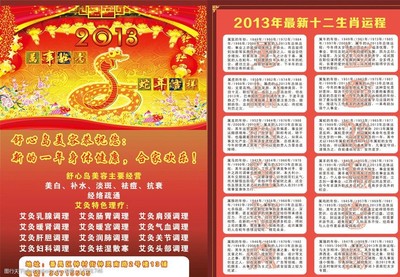 2013运程 十二生肖运程