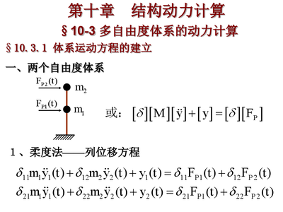 结构力学结构的动力计算（数值积分法求解结构动力响应，结构动力学研究的最新进展） 建筑消防施工 第1张