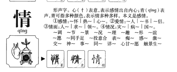 情字五行属什么