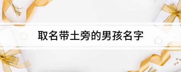 带土男孩名字