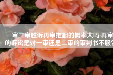 再审推翻二审的概率