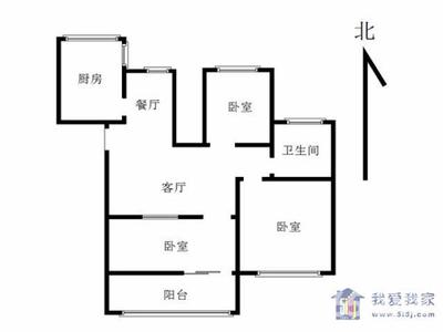 卧室和厨房一墙之隔