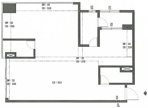 两室改三室户型图