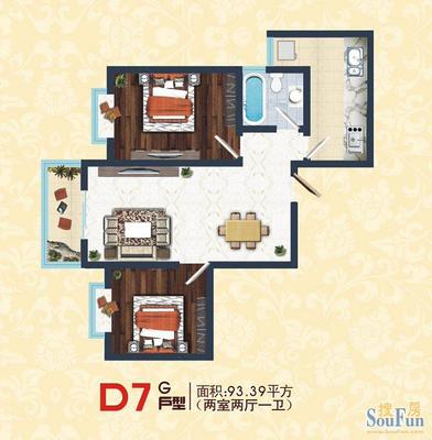 两室改三室户型图
