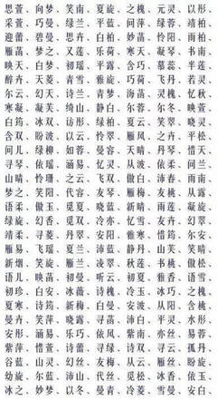 满字在后最好听的名字