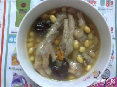 黄豆鸡爪汤的做法大全家常