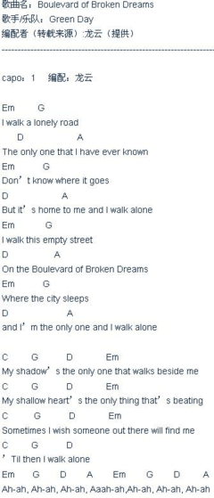 lonelyday吉他谱
