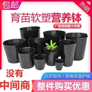 黑色塑料育苗杯