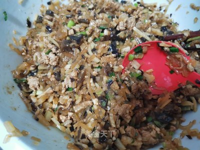 木耳香菇肉末馅
