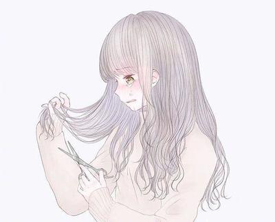 长发到短发的伤感句子