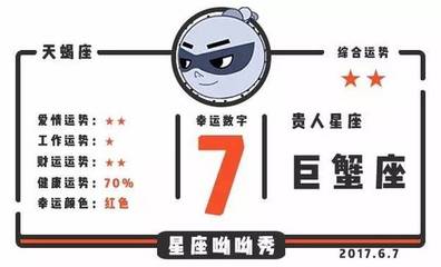 天蝎座6月7日运势